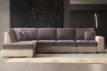 Ъглов диван Сена с лежанка и кът за съхранение от Нани Хоум Дивани НАНИ