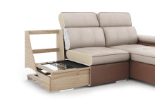 Ъглов диван Имола с функция сън и ракла от Нани Хоум Ъглови дивани
