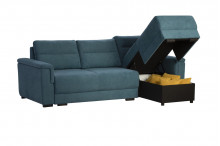 Ъглов диван Гала в синьо с ракла от Нани Хоум Дивани НАНИ