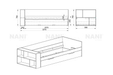 Схема на легло сандвич City 2020 от NANI HOME