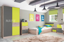 Изглед на комплект мебели за детска стая City 5022 от НАНИ ХОУМ