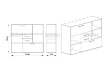 Схема на шкаф Гранд 51 от NANI HOME