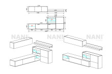 Схема на секция City 6056 от NANI HOME Секции