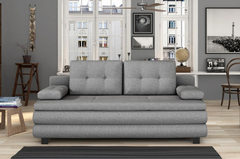 Разтегателен диван FOX в сиво от Нани Хоум Класически дивани