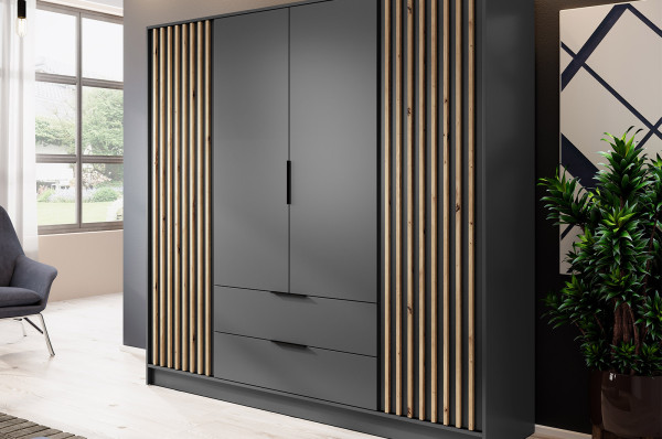 Гардероб Nelly 4D дъб в ситуация от НАНИ ХОУМ Гардероби