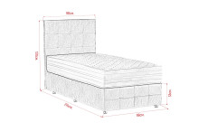 Размери на легло JUNIOR + матрак от Нани Хоум Спални НАНИ